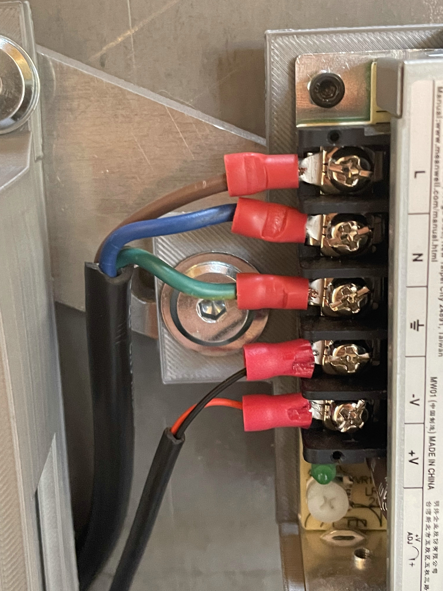 Connect relay cable to E_P05